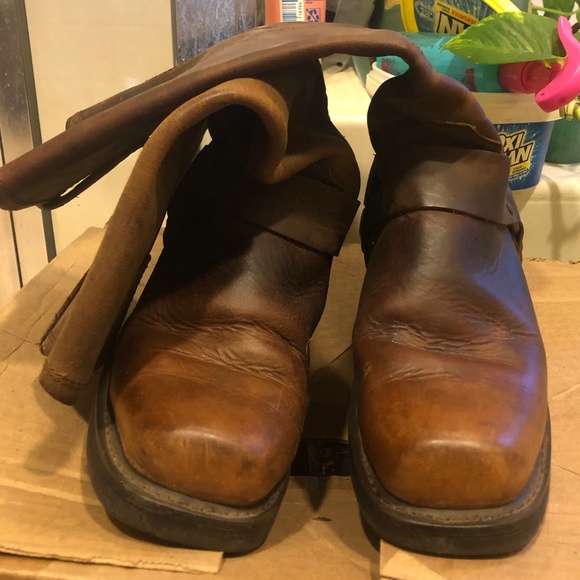 dingo Shoes - Dingo Calf Leather Western Boots with Harnass